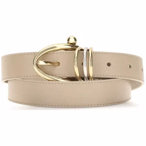 Chloé Beige Calf Leather Bos Taurus Regular Belt