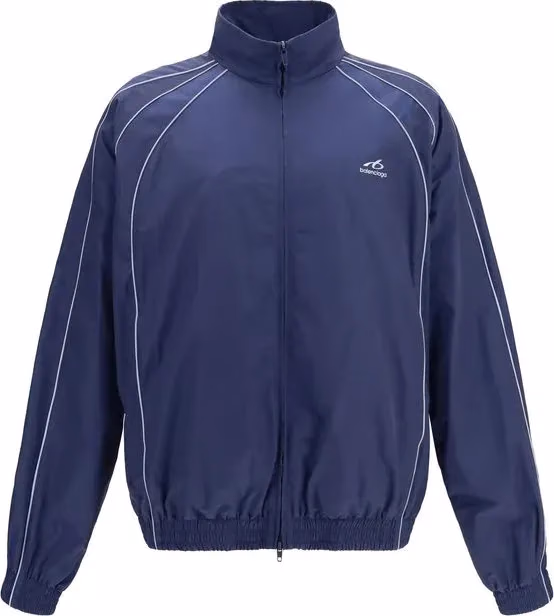 Balenciaga Blue Cotton Shell Jacket