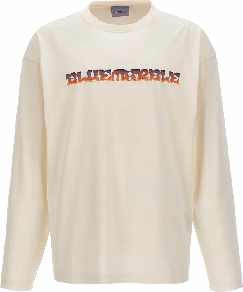 Bluemarble White Cotton T-Shirt