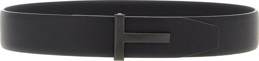 Tom Ford Black Calfskin Belt