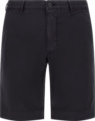 Blue Cotton Bermuda Shorts