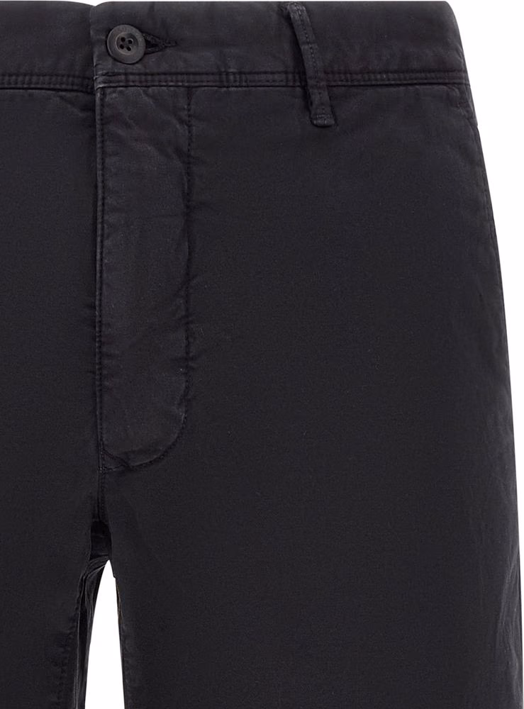 Incotex Blue Cotton Bermuda Shorts