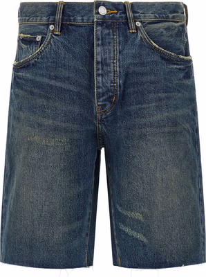 Blue Cotton Bermuda Shorts