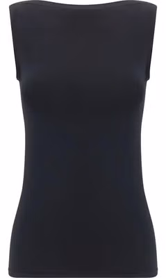 Black Modal Sleeveles T-Shirt