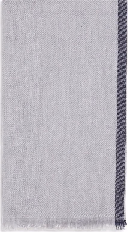 Brunello Cucinelli Gray Cashmere Scarf