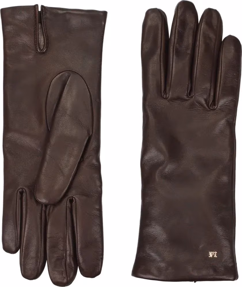 Max Mara Brown Leather Gloves