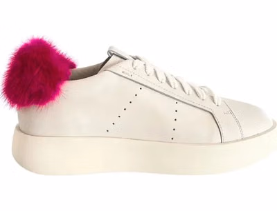 White Leather Women Sneakers
