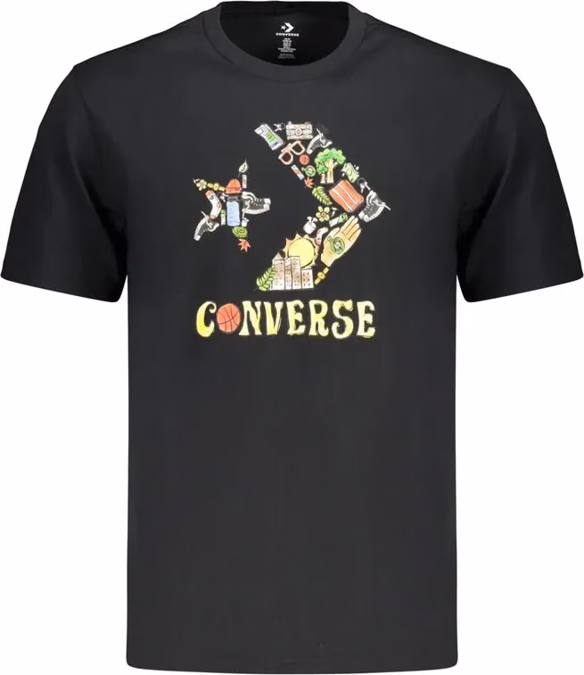 Converse Black Cotton Men's T-Shirt