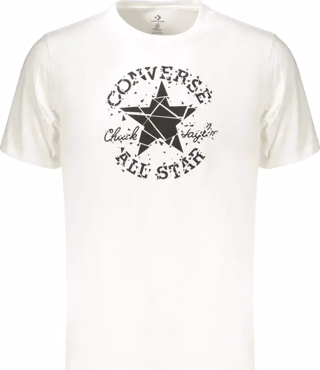 Converse White Cotton Men's T-Shirt