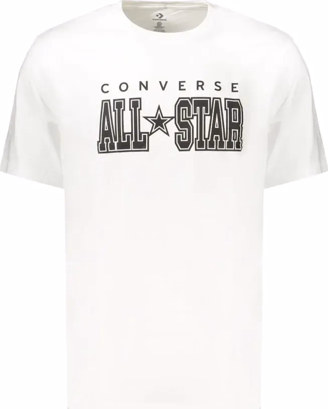 Converse White Cotton Mens T-Shirt