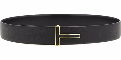 Black Calfskin Regular Belt