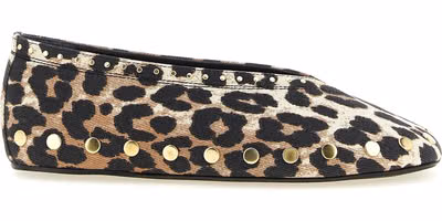 Multicolor Cotton Ballet Flats
