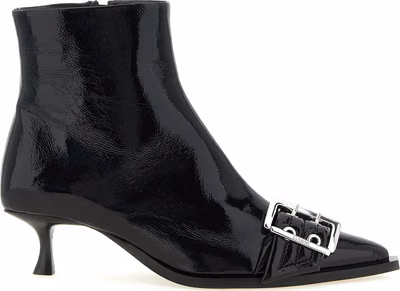 Black Polyethylene Ankle Boots