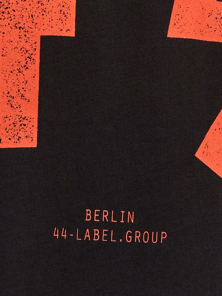 44 Label Group Black Cotton T-Shirt