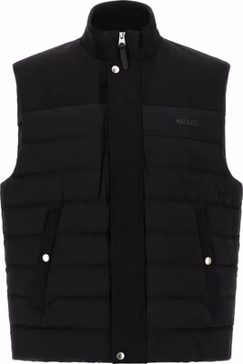 Black Nylon Sleeveless Jacket