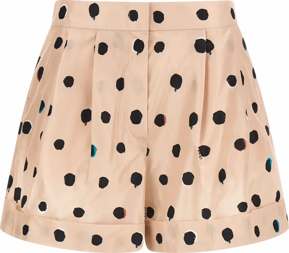 Fendi Multicolor Silk Bermuda Shorts