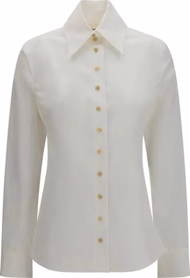 White Cotton Dress Shirt