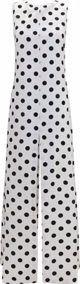 White Silk Long Dress