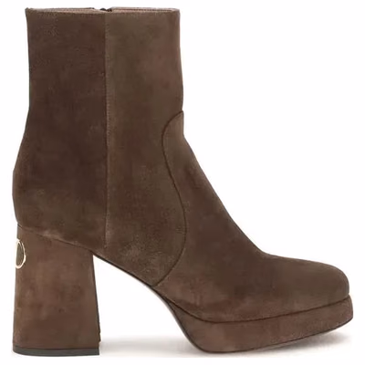 Brown Calf Leather Bos Taurus Ankle Boots