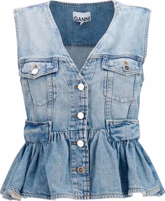 Blue Cotton Denim Jacket