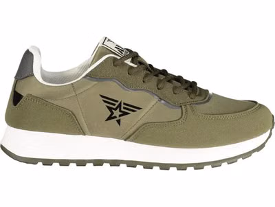 Verde Polyurethane Uomo Sneaker
