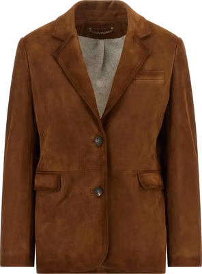 Brown Lamb Leather Leather Jacket