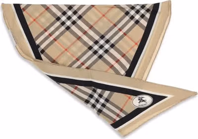 Beige Silk Scarf