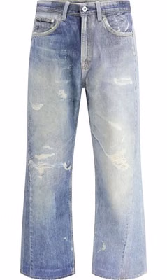 Blue Cotton Relaxed Fit Jeans