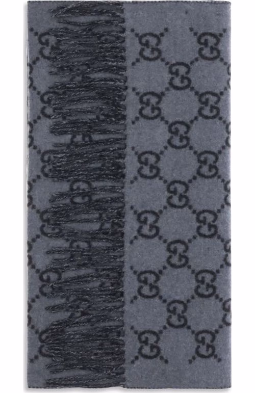 Gucci Blue Cashmere Foulard