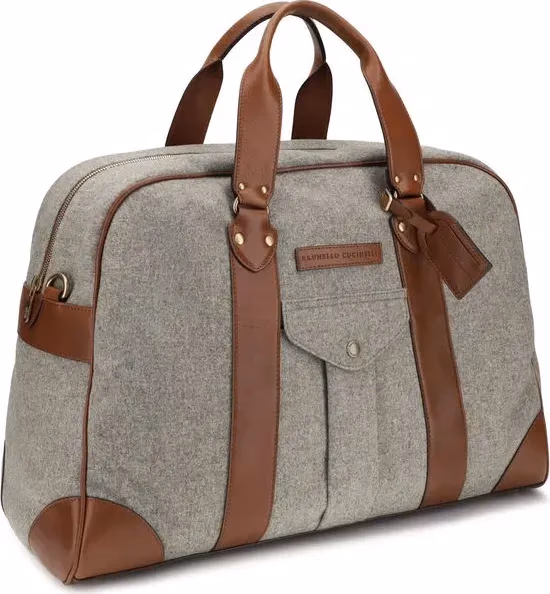 Brunello Cucinelli Beige Wool Oves Aries Luggage And Travel