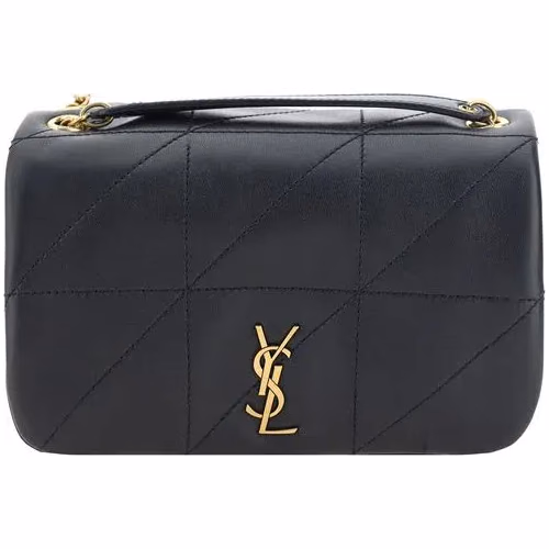 Saint Laurent Black Lamb Ovis Aries Aries Shoulder Bag