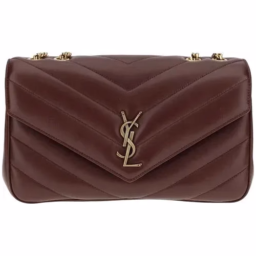 Saint Laurent Bordeaux Lamb Ovis Aries Aries Shoulder Bag