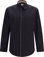 Black Cotton Dress Shirt 1