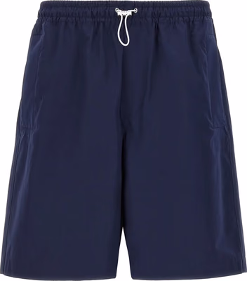 Blue Cotton Bermuda Shorts