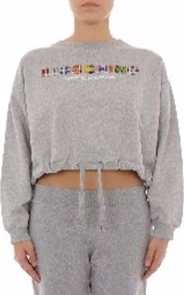 Moschino Gray Cotton Sweatshirt