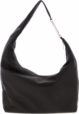 Black Calfskin Shoulder Bag
