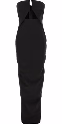 Black Wool Long Dress
