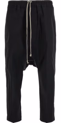 Black Cotton Casual Pants