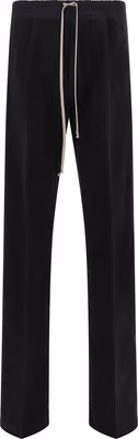 Black Cotton Casual Pants