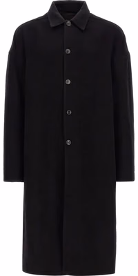Black Virgin Wool Coat