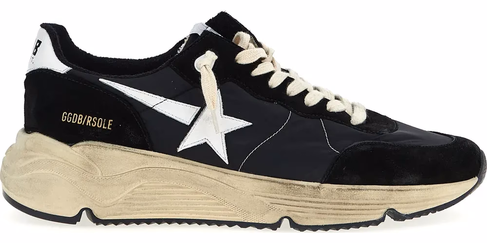 Golden Goose Bicolor Polyester Athletic Sneakers