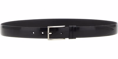 Black Leather Regular Belt