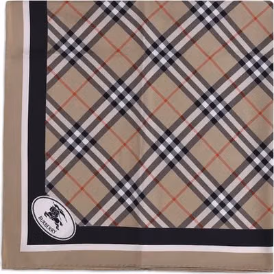 Beige Silk Scarf