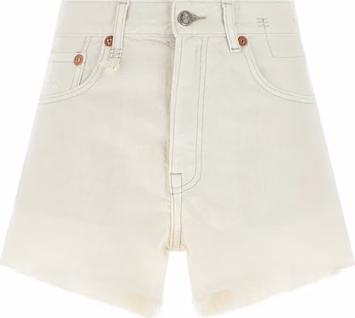 White Cotton Bermuda Shorts