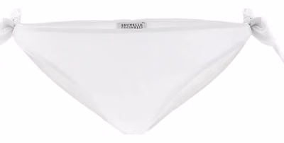 White Polyamide Swim Briefs