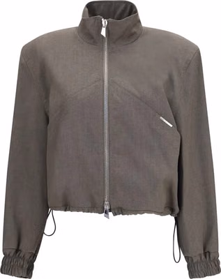 Brown Wool Oves Aries Bomber