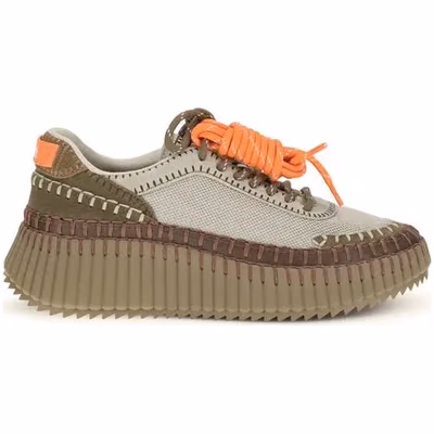 Bicolor Polyurethane Athletic Sneakers