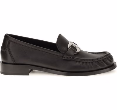 Black Calf Leather Bos Taurus Slip-On Loafers