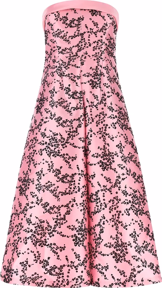 Alberta Ferretti Multicolor Polyester Midi Dress