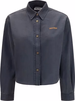 Gray Denim Shirt